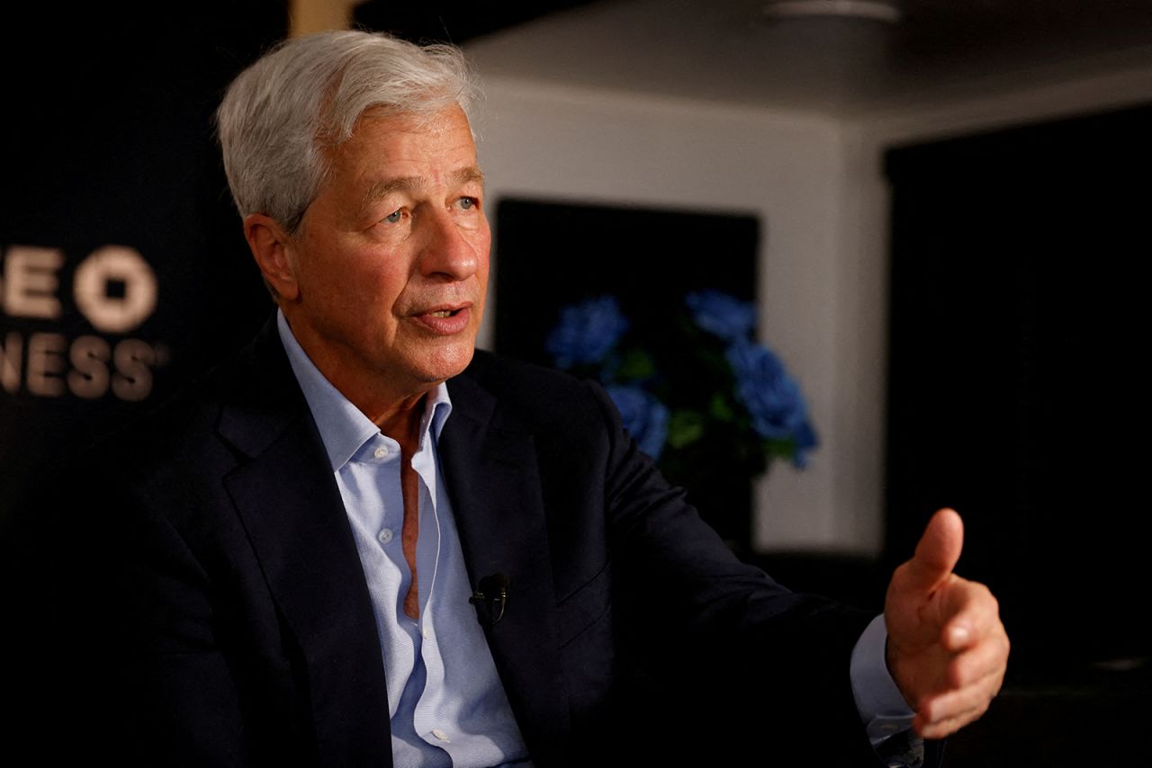 Jamie Dimon, Chairman of the Board and Chief Executive Officer of JPMorgan Chase & Co., during an interview in Miami, Florida, in February.