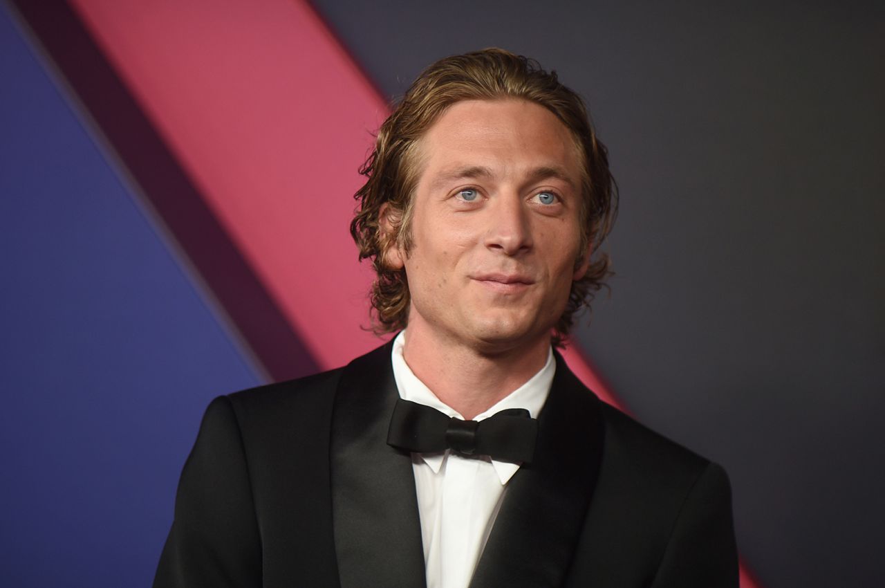 Jeremy Allen White arrives at the Emmy Awards on September 15 in Los Angeles. 