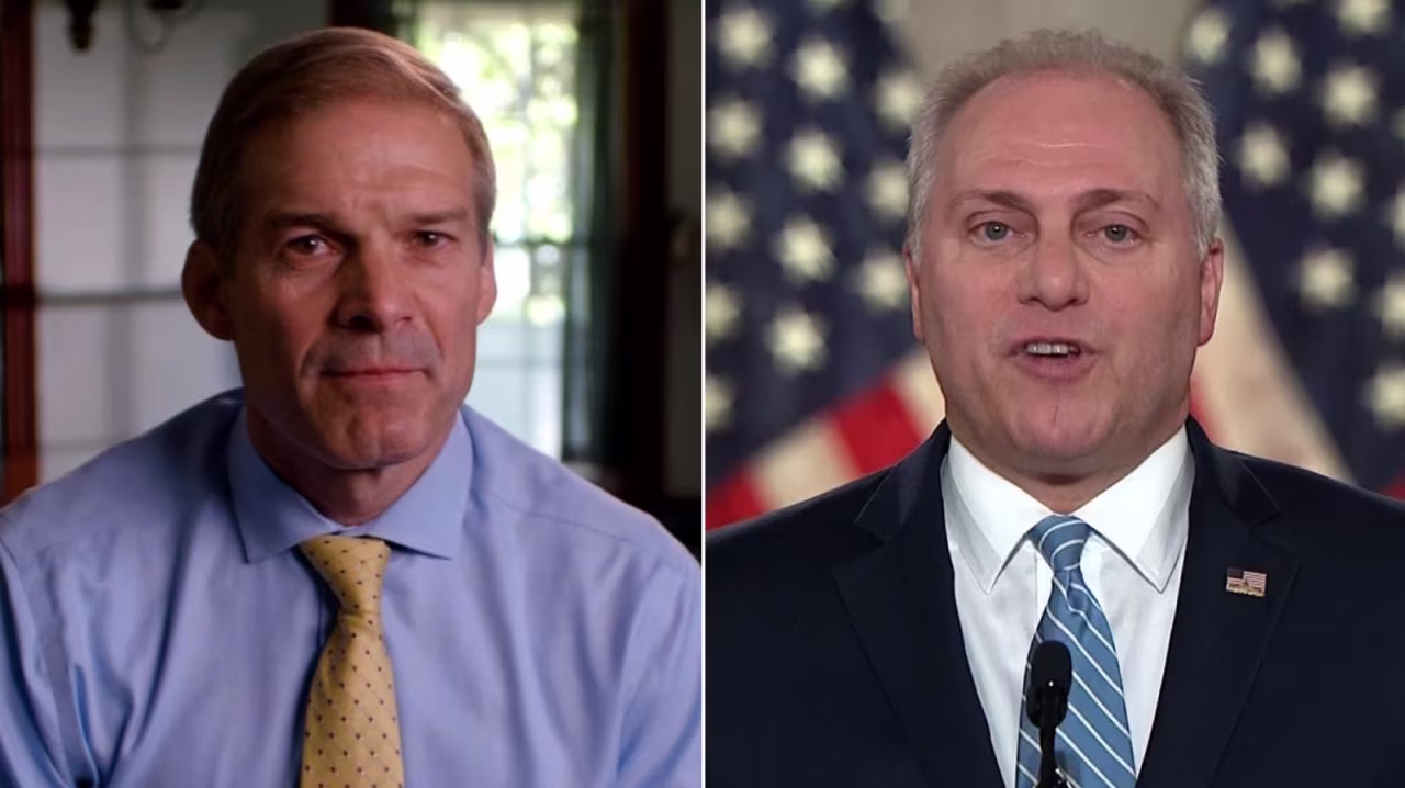 Ohio Rep. Jim Jordan and House Minority Whip Steve Scalise.