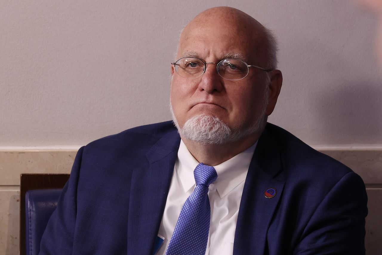 Robert Redfield, director of the Centers for Disease Control and Prevention (CDC), attends a coronavirus task force briefing at the White House on April 8.