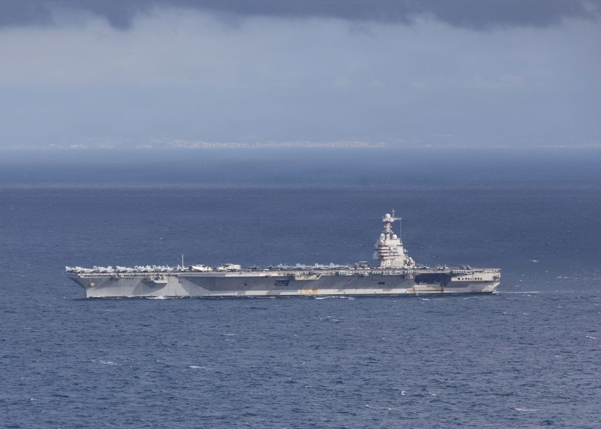The world's largest aircraft carrier, the USS Gerald R. Ford, passed through the Strait of Gibraltar on November 4 on its way to Latin America.