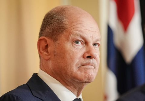 German Chancellor Olaf Scholz holds a joint press conference with the Prime Minister of Norway in Oslo, Norway on August 15.