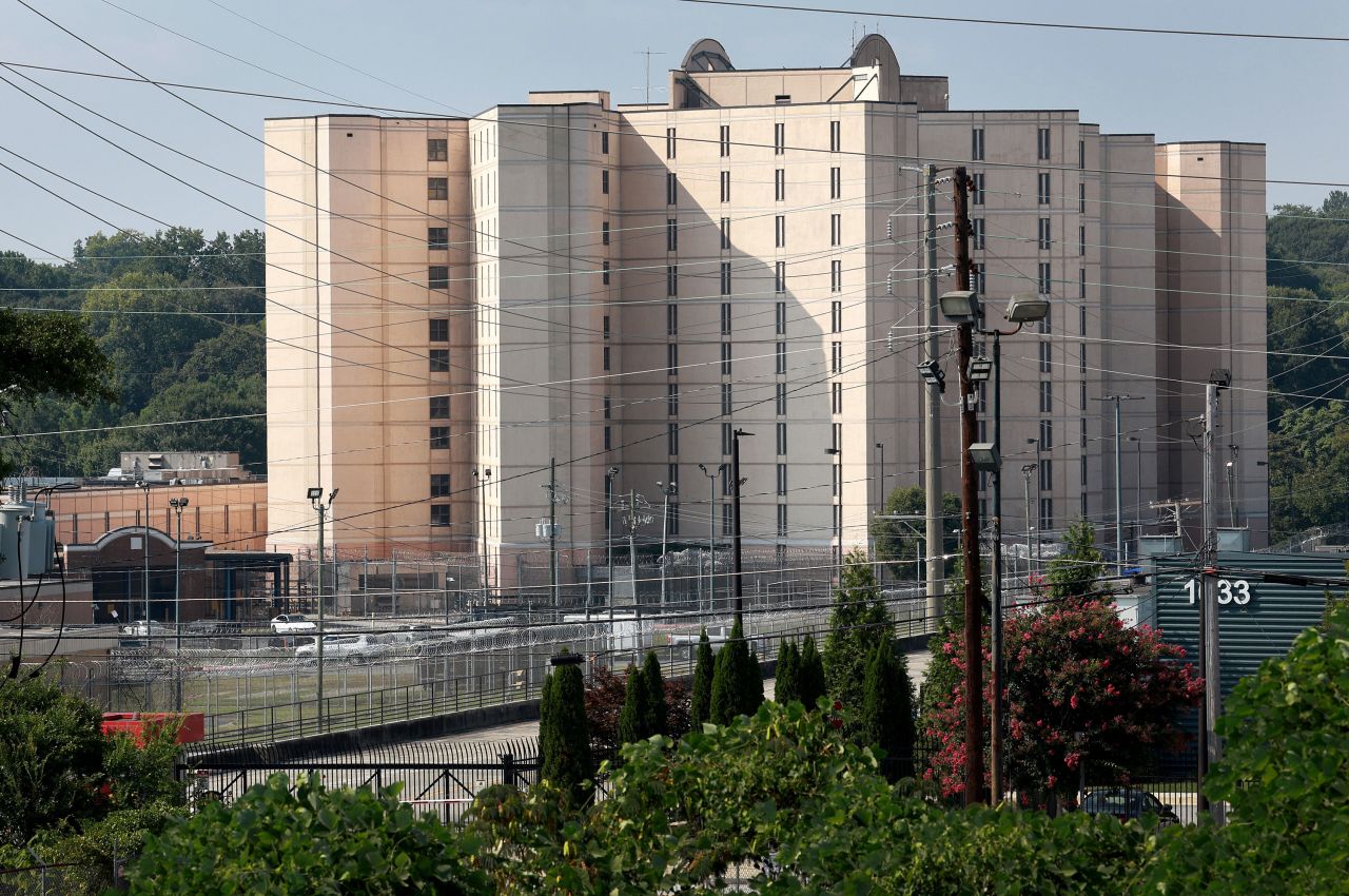 The Fulton County Jail in Atlanta is seen on Wednesday.