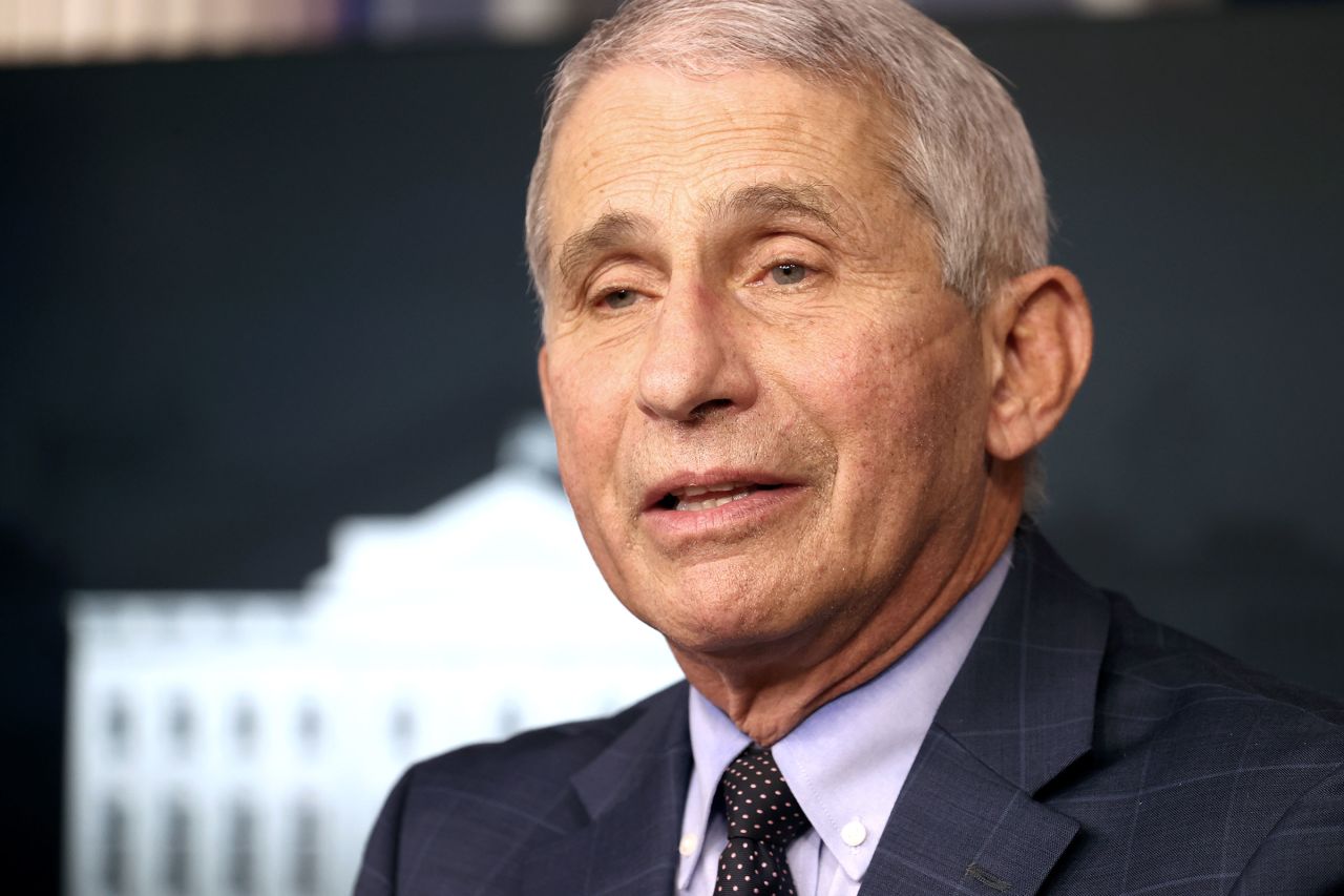 Dr. Anthony Fauci speaks during a White House Coronavirus Task Force press briefing at the White House on November 19 in Washington, DC.