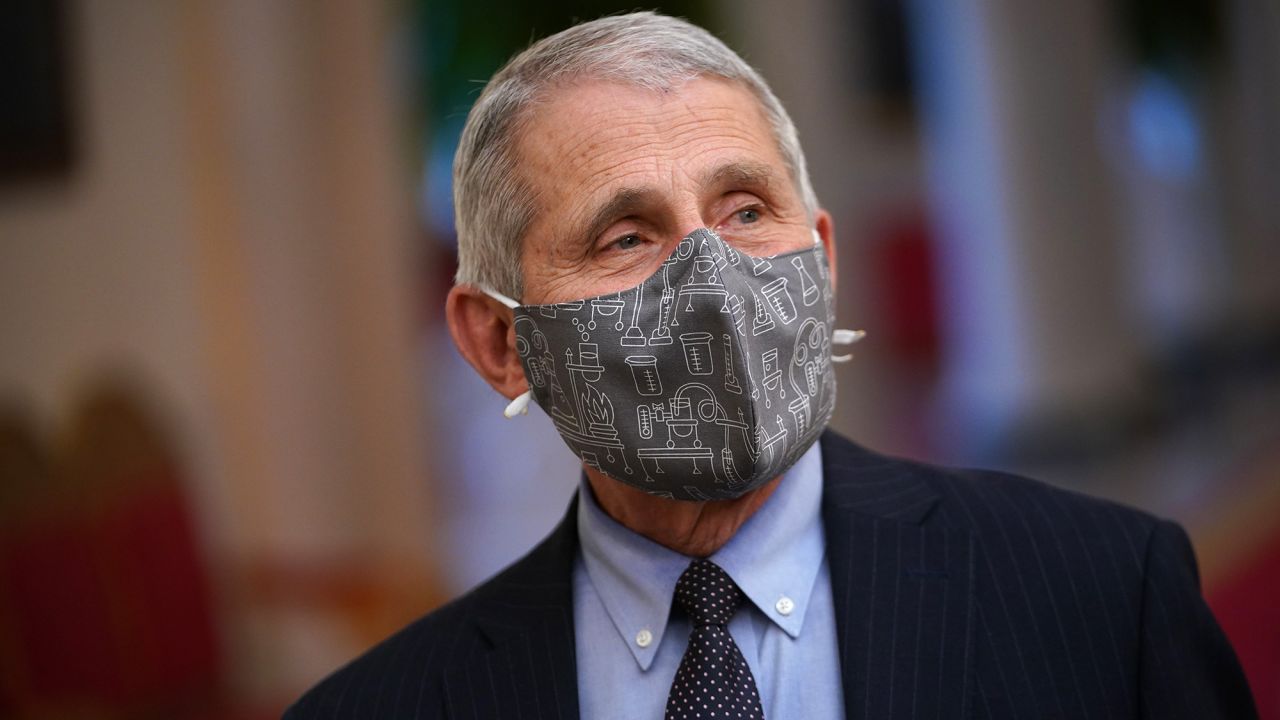 Dr. Anthony Fauci attends a press conference the White House on January 21, in Washington, DC. 