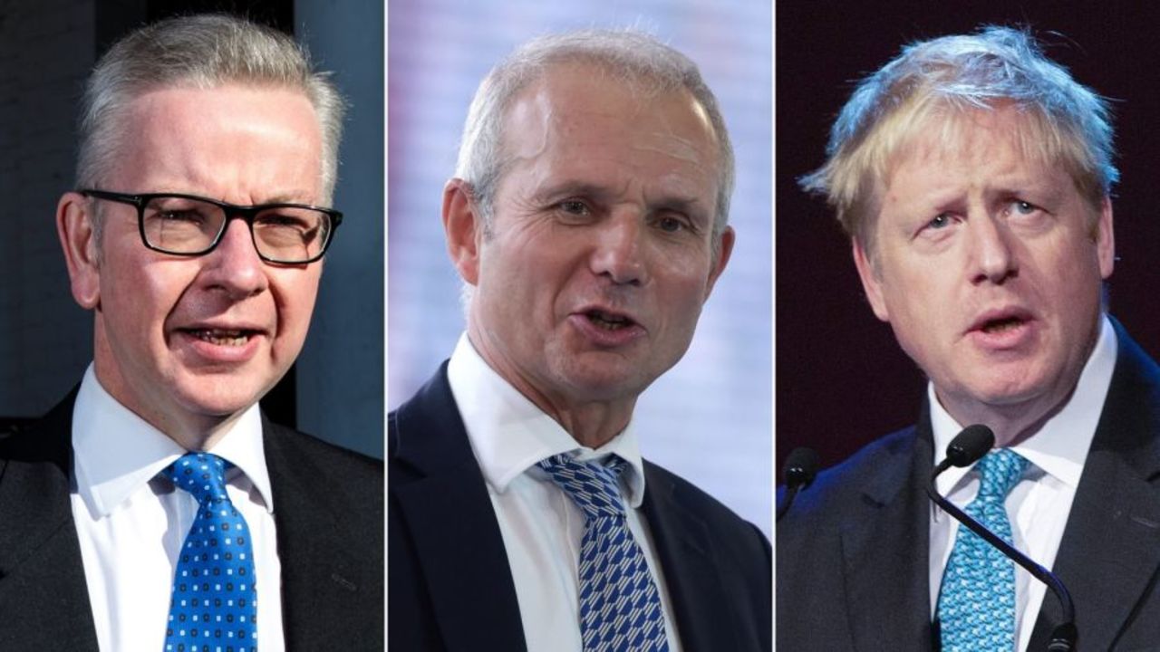 Michael Gove, David Lidington and Boris Johnson (left to right)