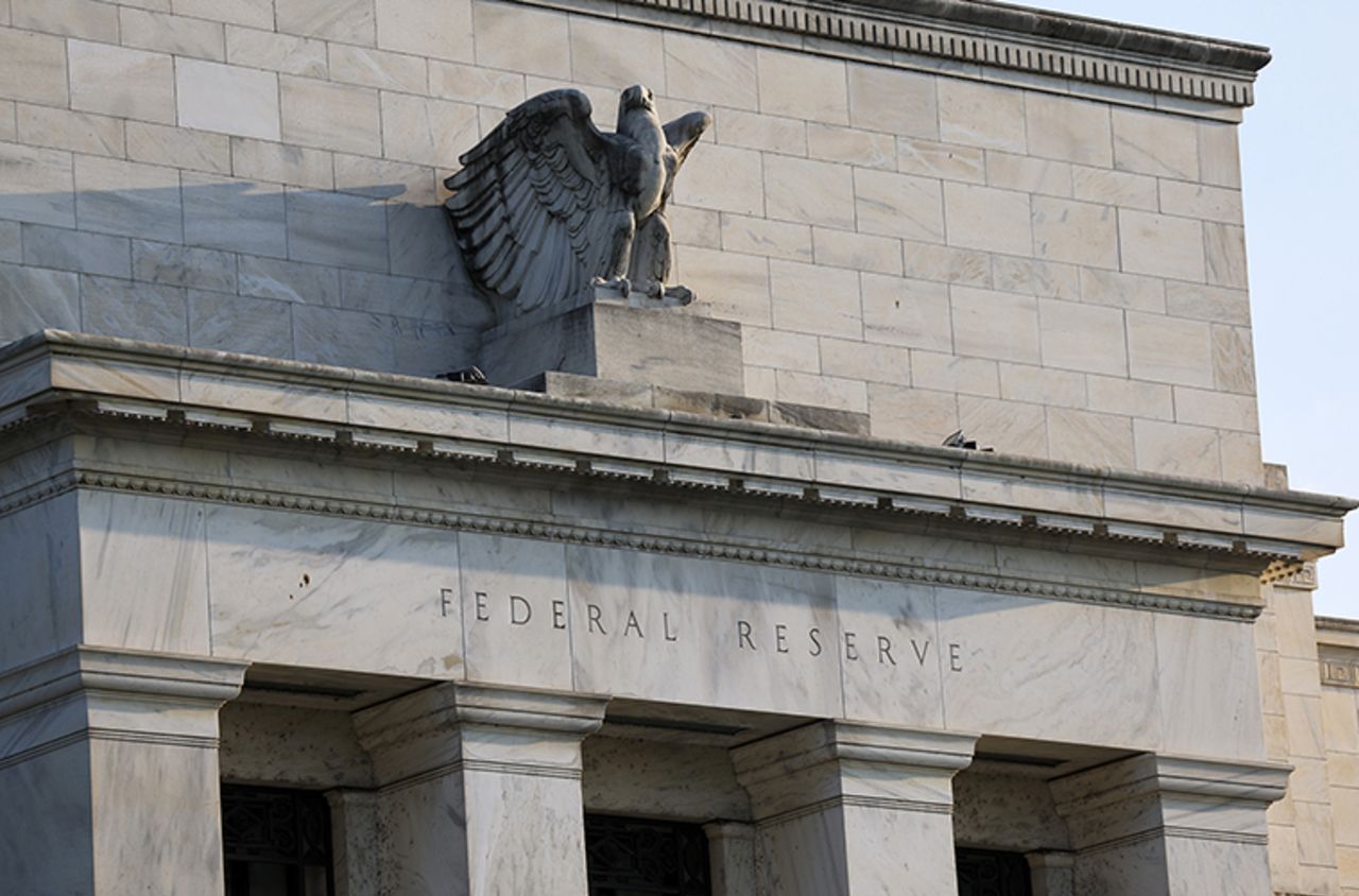 The Marriner S. Eccles Federal Reserve Board Building is seen on September 19, 2022 in Washington, DC. 