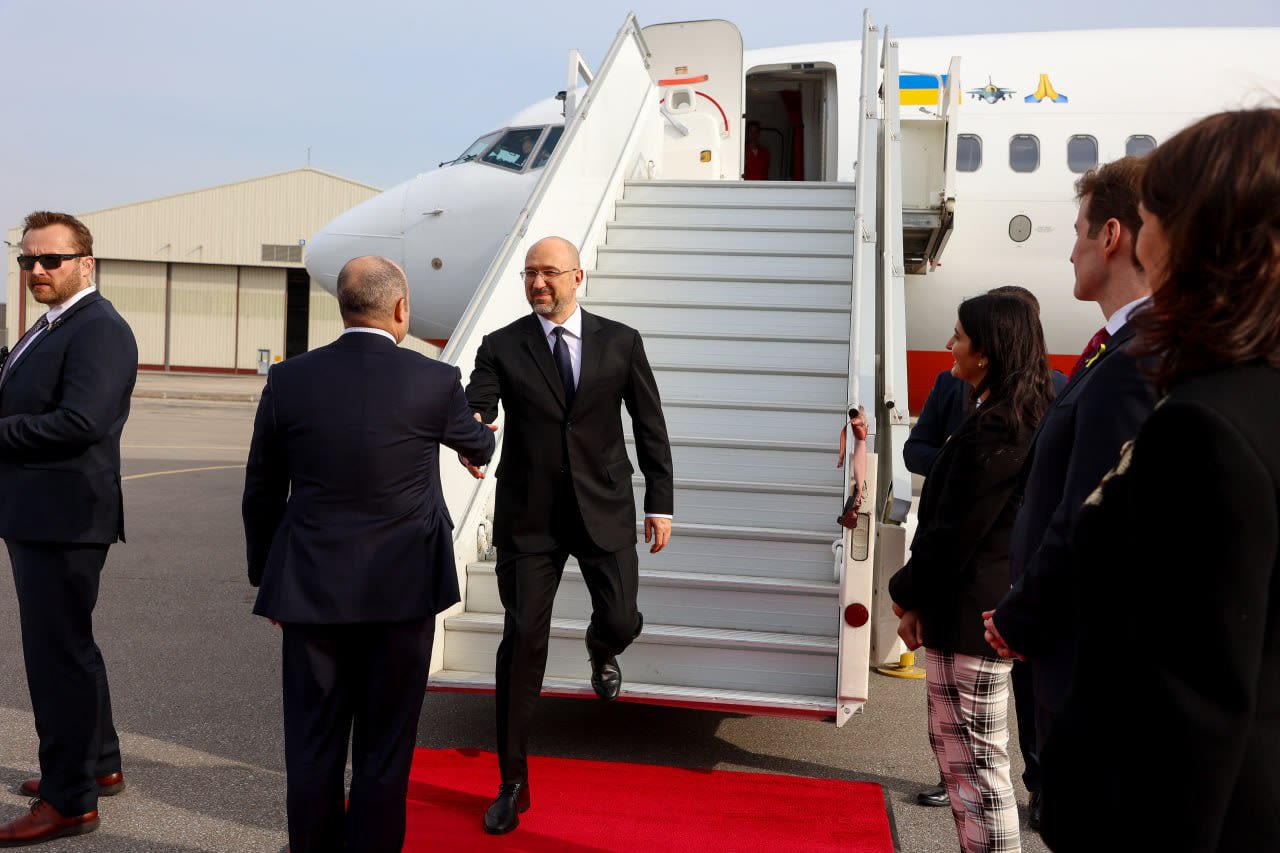 Ukrainian Prime Minister Denys Shmyhal has arrived in Canada ahead of a meeting with his Canadian counterpart Justin Trudeau.
