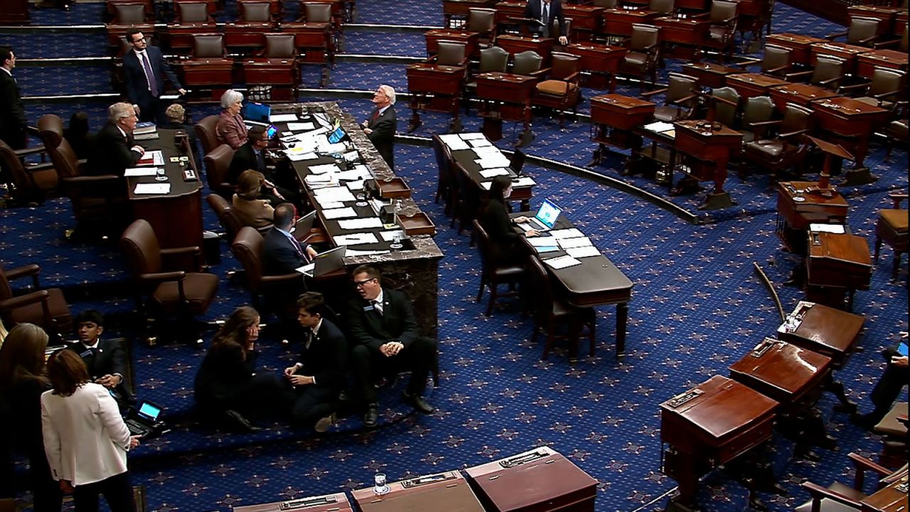 A view of the Senate floor on Wednesday, November 15.