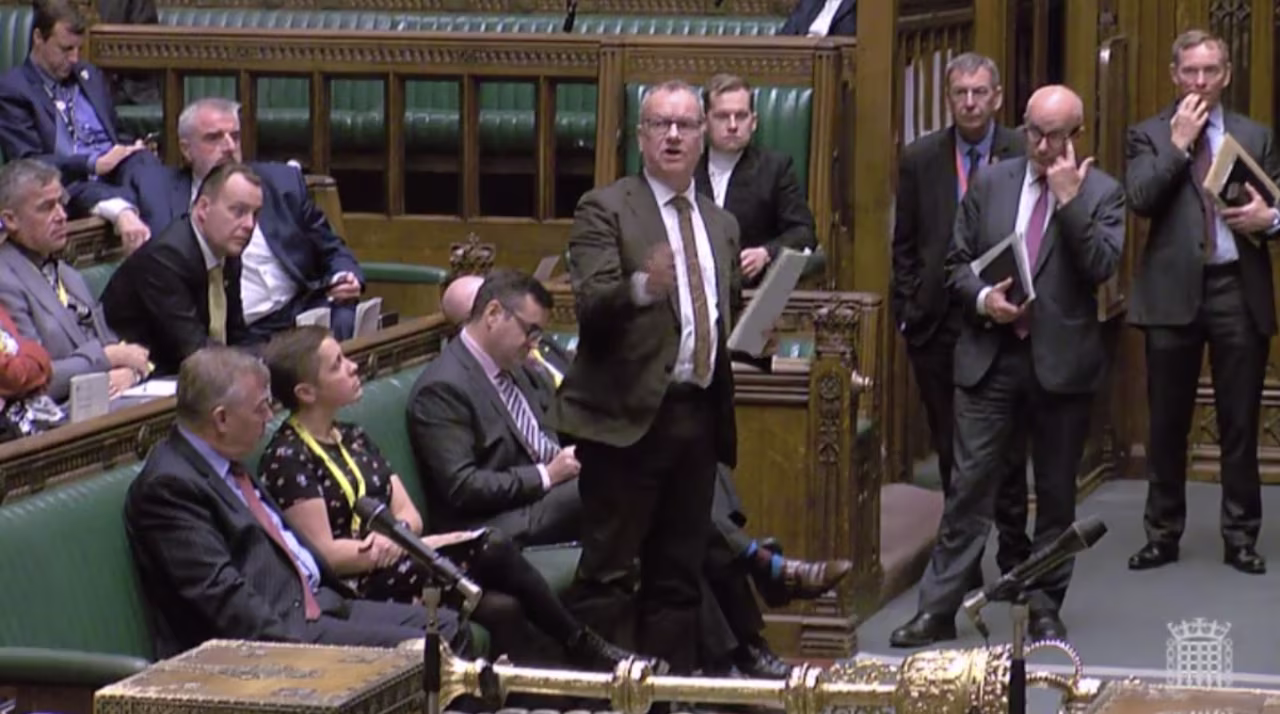Pete Wishart in the House of Commons.