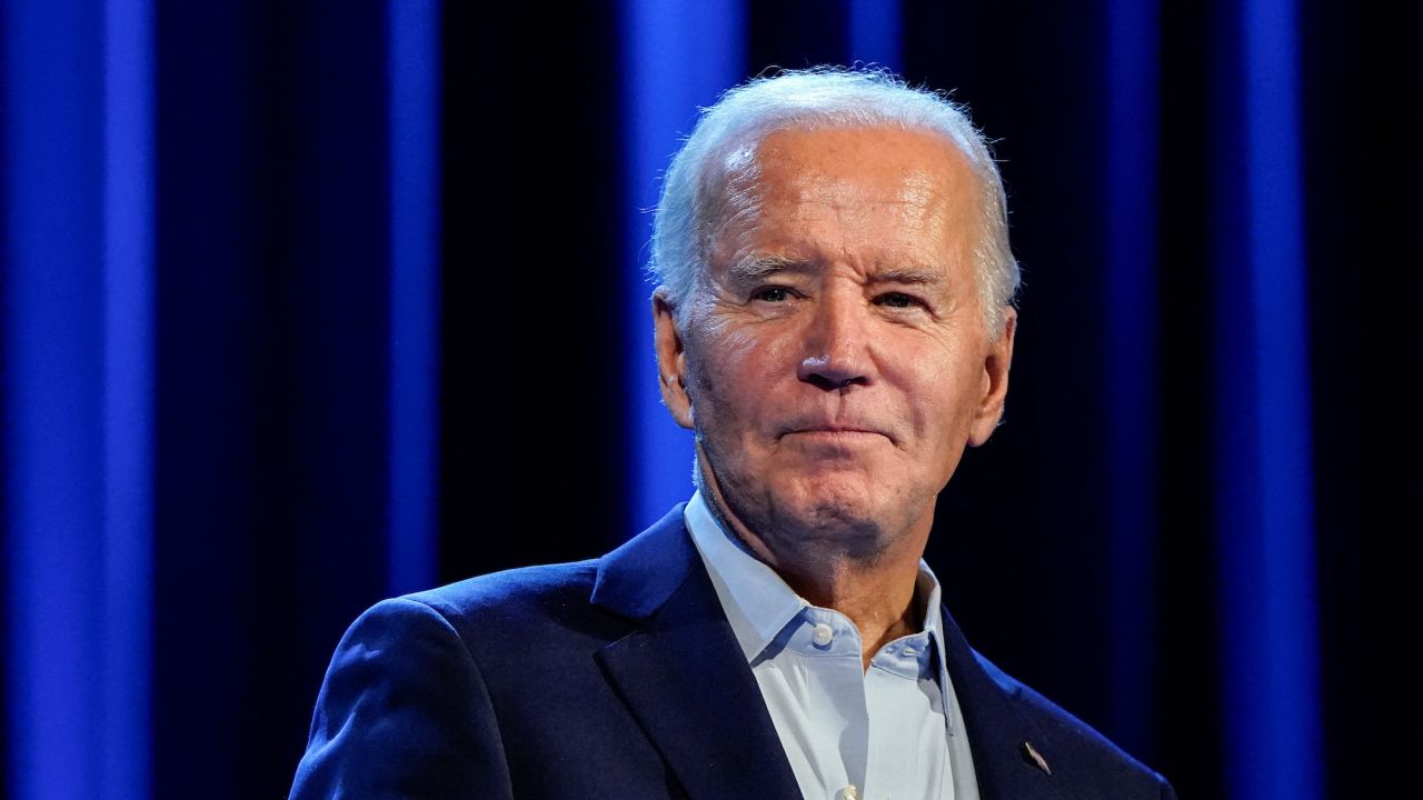 President Joe Biden is seen at a fundraising event in New York City on Thursday.