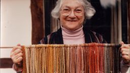 Miriam C. Riceâs original research into the extraction of pigment from mushrooms unlocked the full spectrum of colors, from delicate lavenders to deep reds to rich earth tones, 1985