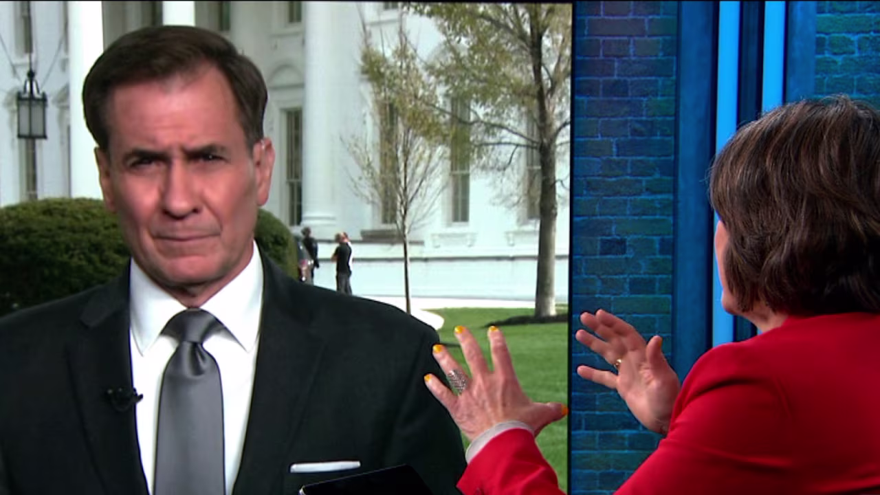 John Kirby speaks to Christiane Amanpour in an interview with CNN.
