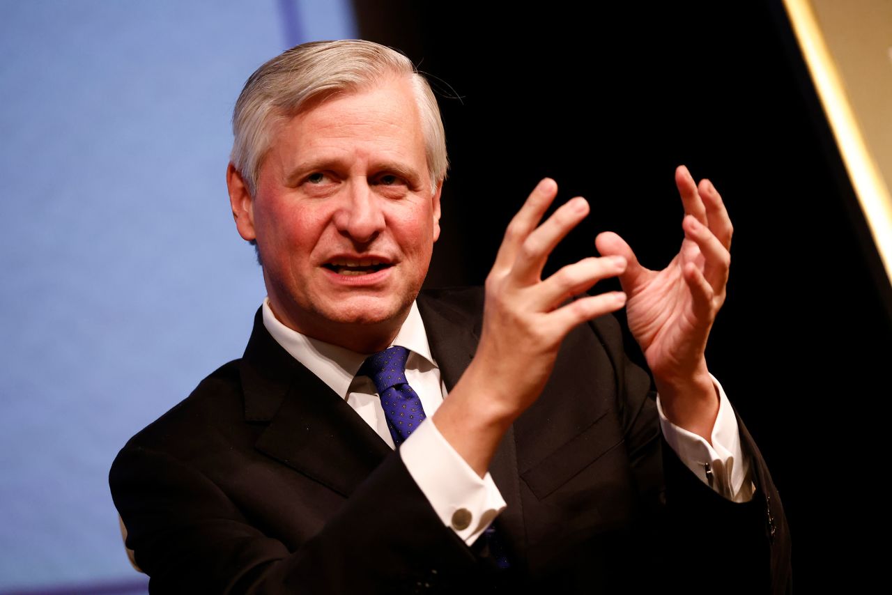 Honoree, writer, historian Jon Meacham speaks on stage as National Archives Foundation honors Jon Meacham at The National Archives on November 17, 2021 in Washington, DC.