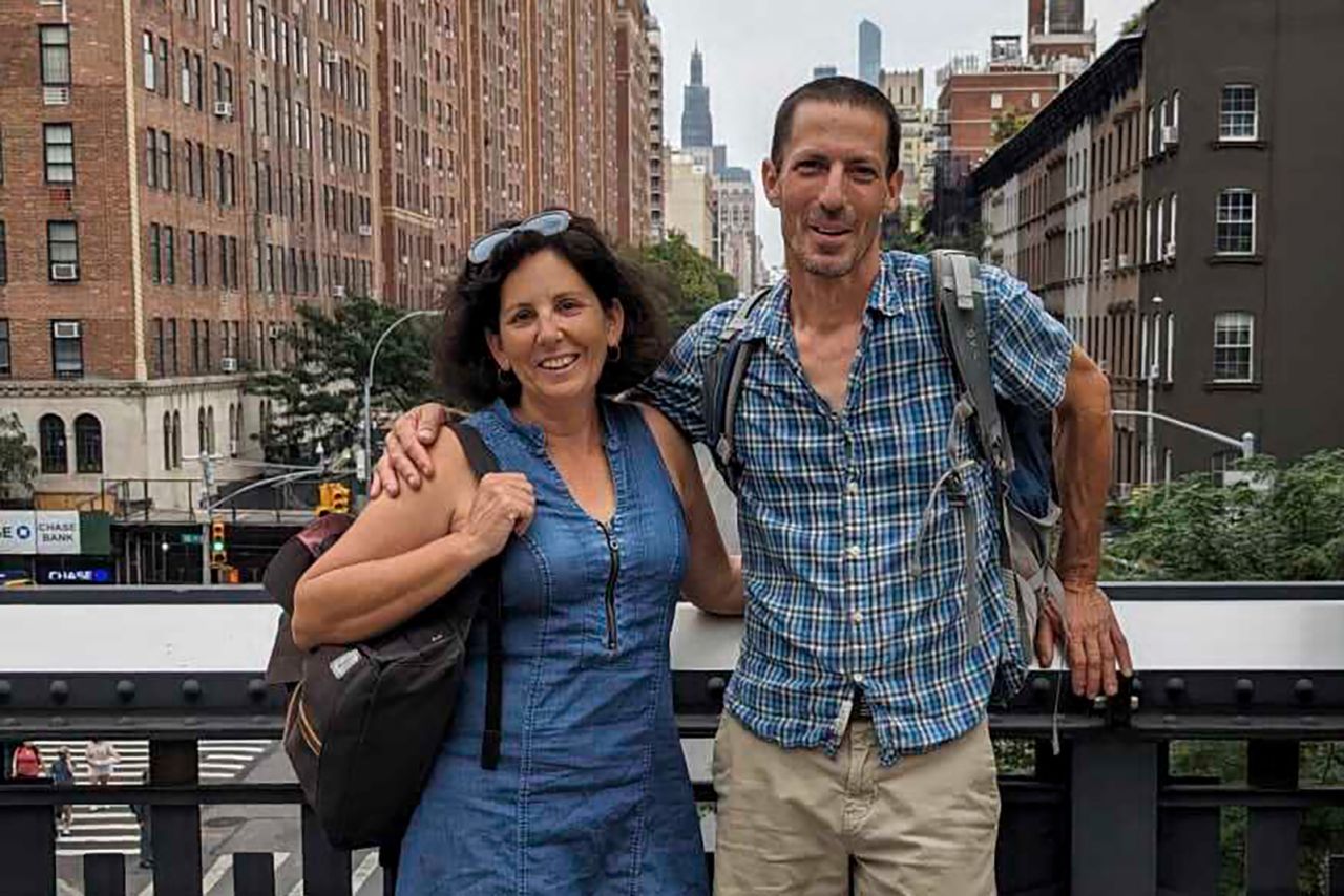 This photo shows Liat Beinin and Aviv Atzili in New York in August 2023.?