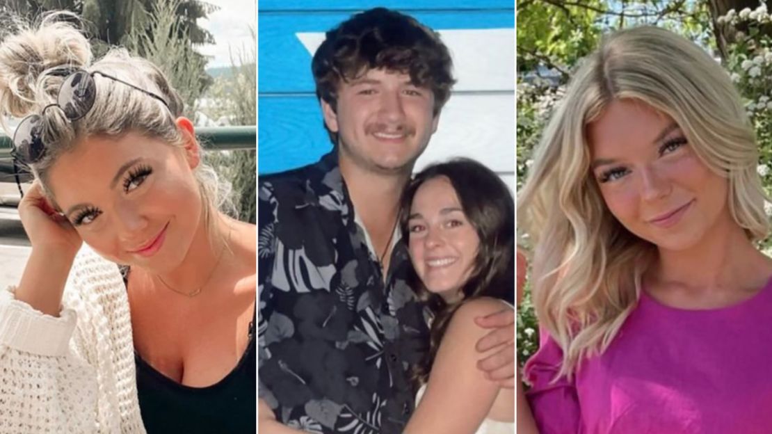 Victims Kaylee Goncalves, Ethan Chapin, Xana Kernodle and Madison Mogen.
