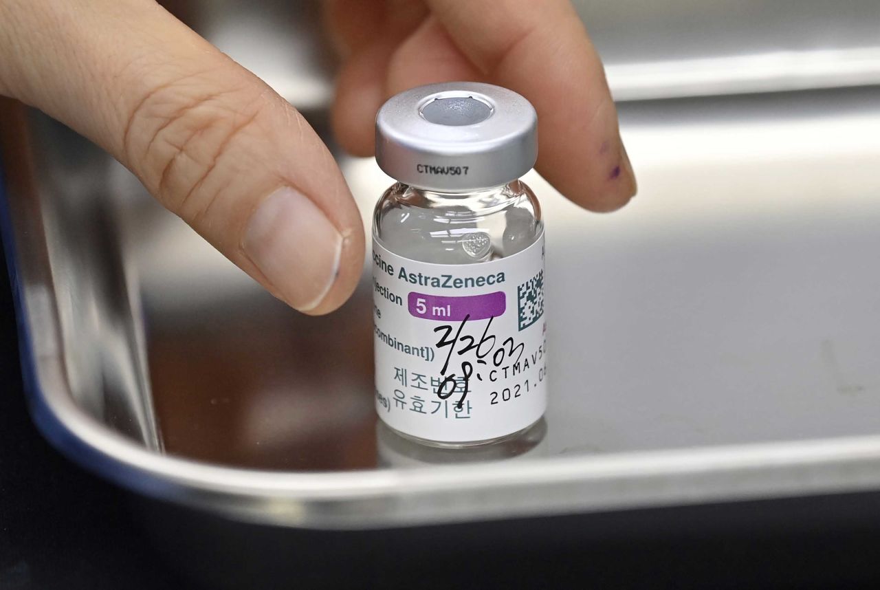 A nurse prepares to administer a dose of the AstraZeneca COVID-19 vaccine at a health care center in Seoul, South Korea, on February 26. 