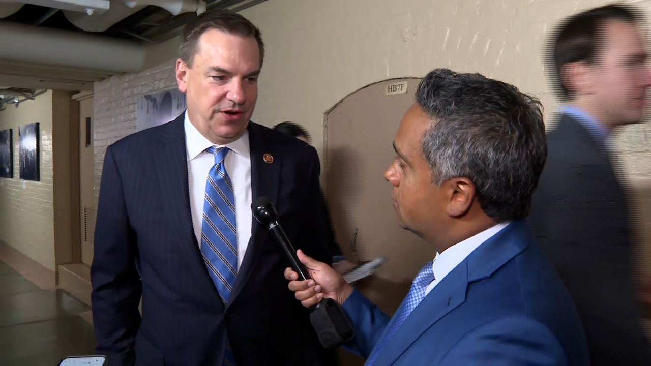 Rep. Richard Hudson speaks with CNN's Manu Raju on Tuesday.