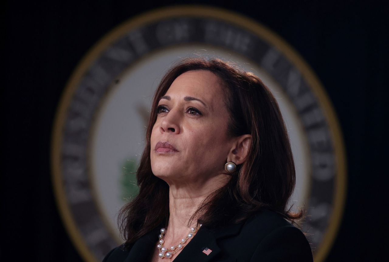 Vice President Kamala Harris attends an event at the White House in Washington, DC, on June 3, 2021. 