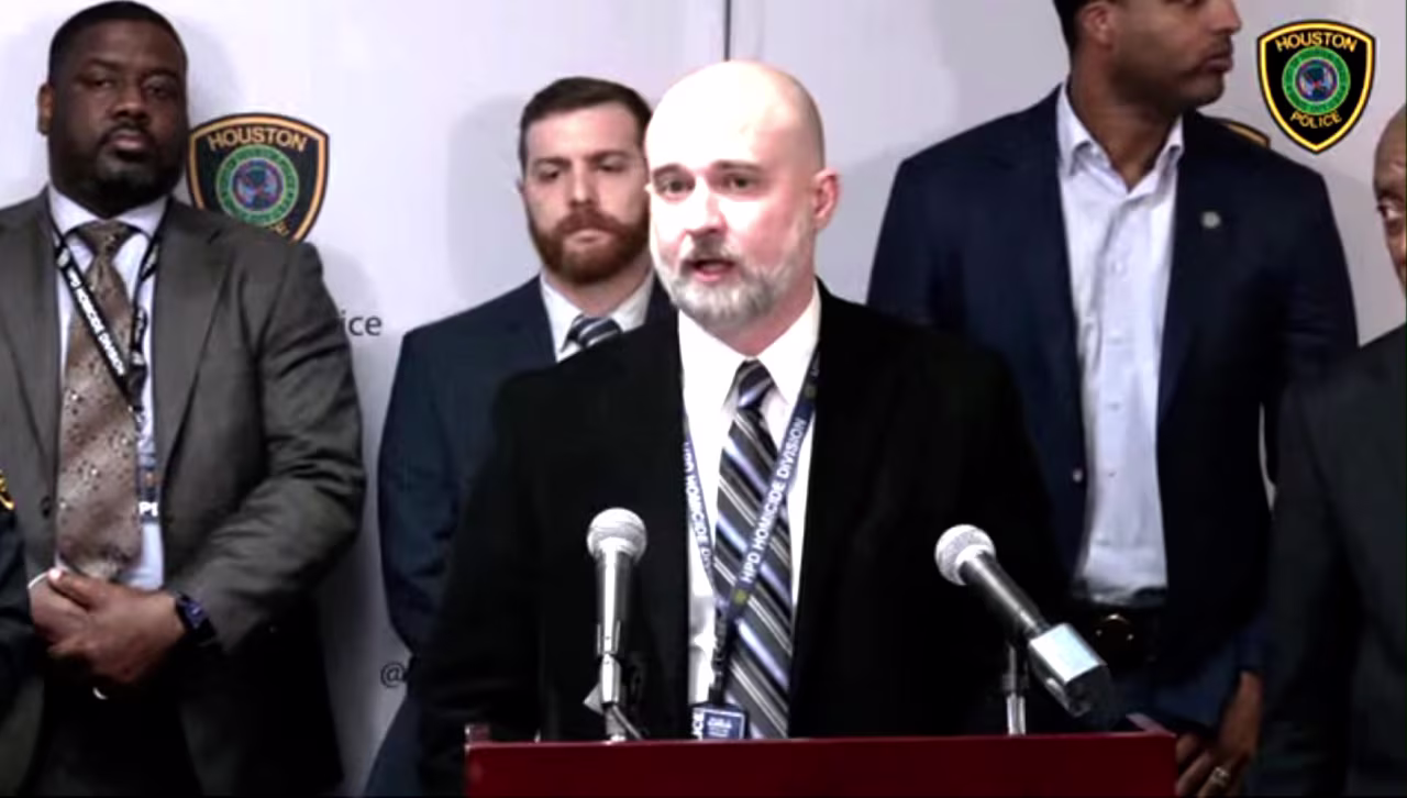 Sgt. Michael Burrow speaks during a press conference on Friday, December 2. 