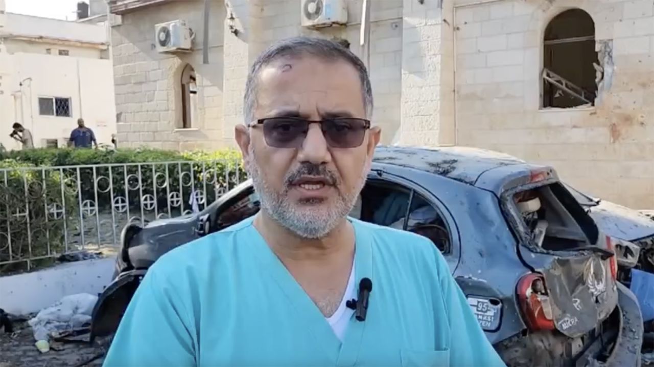 Doctor Fadel Na’eem Na’eem, Head of Orthopedic Department at Al-Ahli al-Arabi Hospital in Gaza, on October 18.