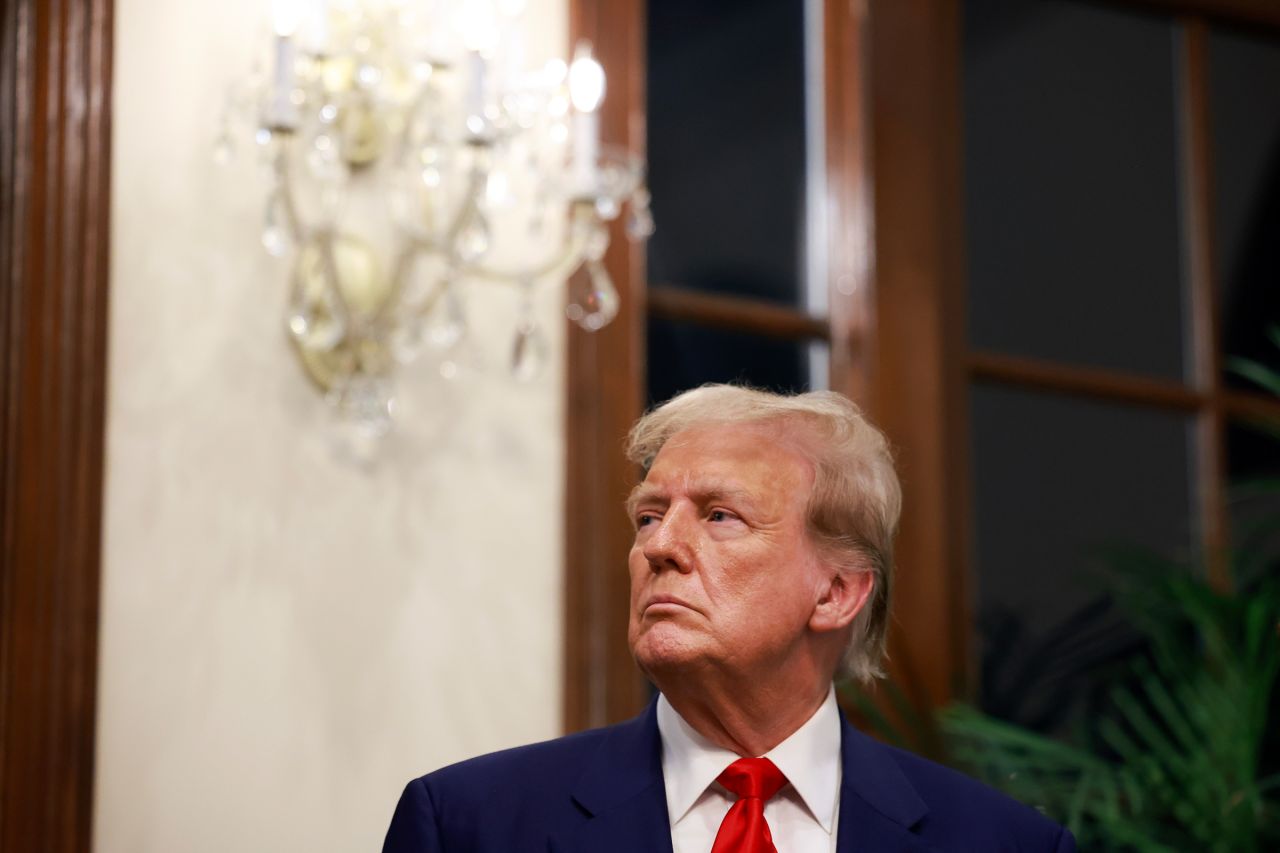 Former President Donald Trump speaks during an awards ceremony held at the Trump International Golf Club on March 24, in West Palm Beach, Florida.