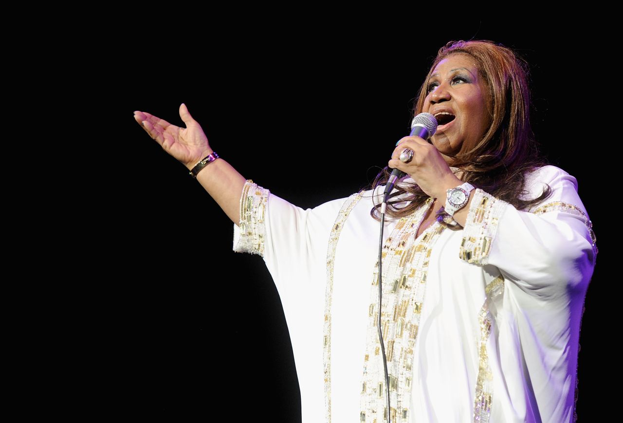 In this file photo, Aretha Franklin performs at Radio City Music Hall on February 17, 2012 in New York City. 