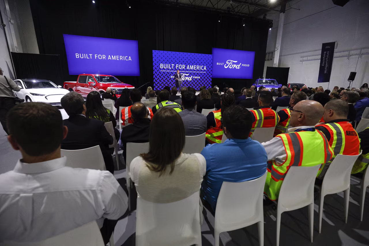 Ford CEO Jim Farley announced on February 13, 2023 in Romulus, Michigan, that Ford Motor Company would be partnering with the world's largest battery company, a China-based company called Contemporary Amperex Technology, to create an electric-vehicle battery plant in Marshall, Michigan.