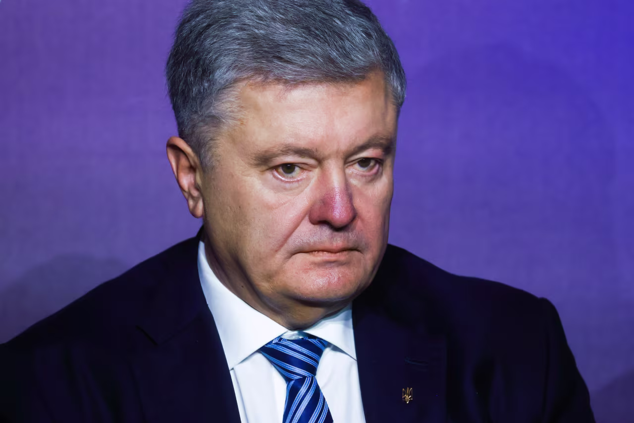 Ukraine's former president, Petro Poroshenko, is pictured during the European Economic Congress in Katowice, Poland, on April 24. 