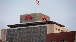 Eli Lilly & Co. corporate headquarters stand in Indianapolis on May 21, 2012.
