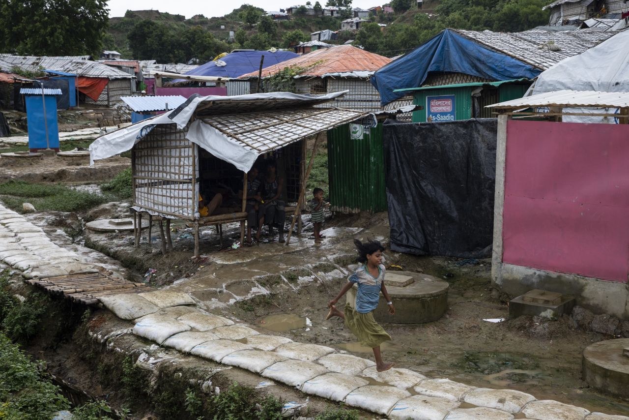 The Rohingya refugee camp in Cox's Bazar, Bangladesh.