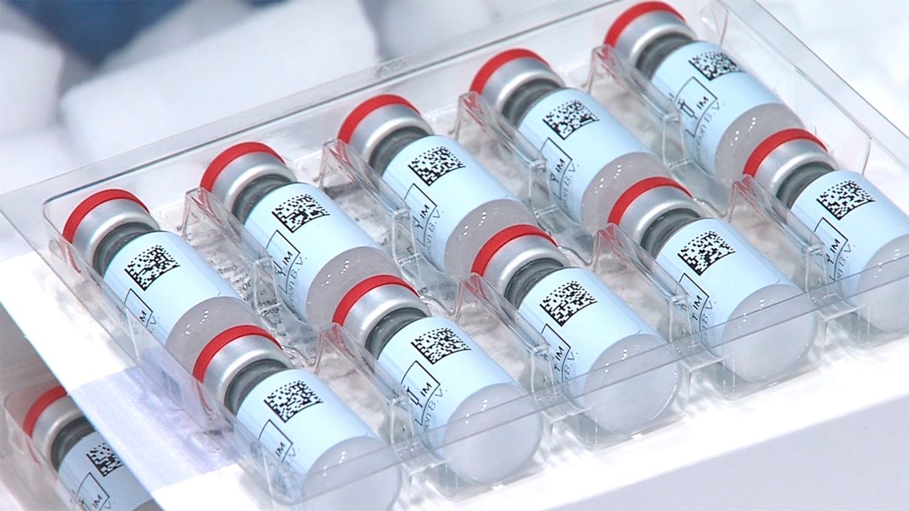 This Dec. 2, 2020 photo provided by Johnson & Johnson shows vials of the COVID-19 vaccine in the United States. 