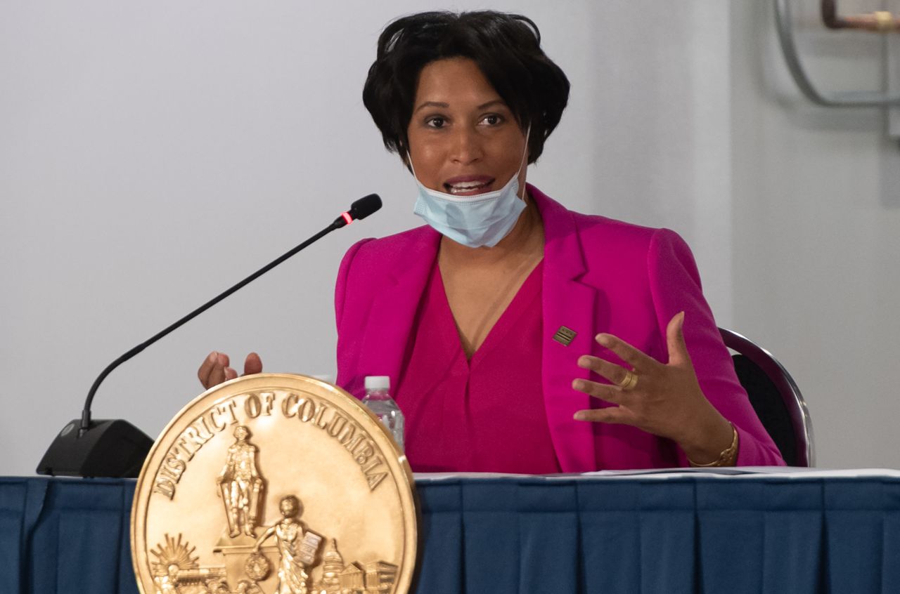 District of Columbia Mayor Muriel Bowser speaks on May 11.