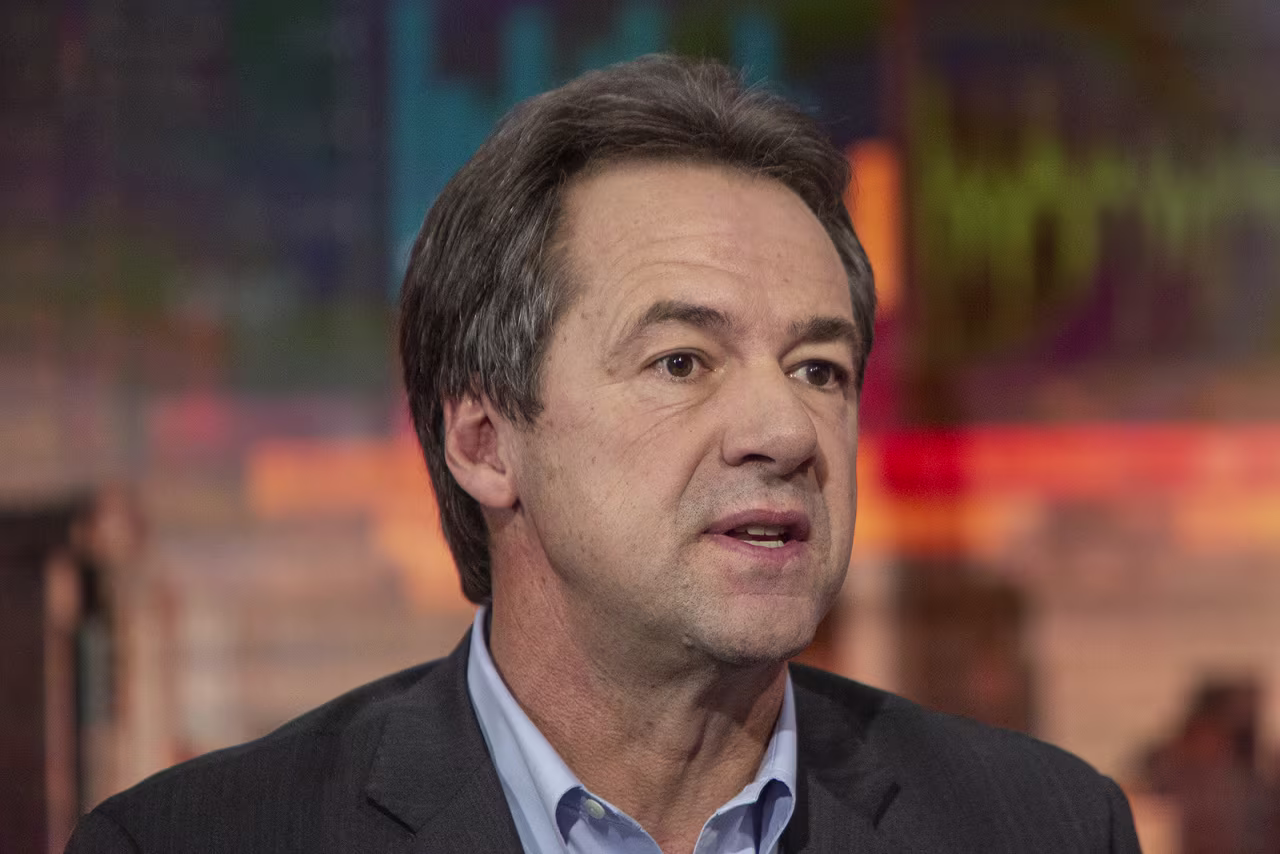 Gov. Steve Bullock of Montana, and then 2020 presidential candidate, speaks during a Bloomberg Television interview in New York, on November 19, 2019. 