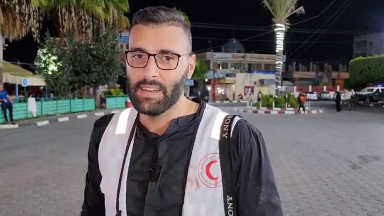 Motaz Azaiza, a 24-year-old photojournalist who has been documenting the war on social media.