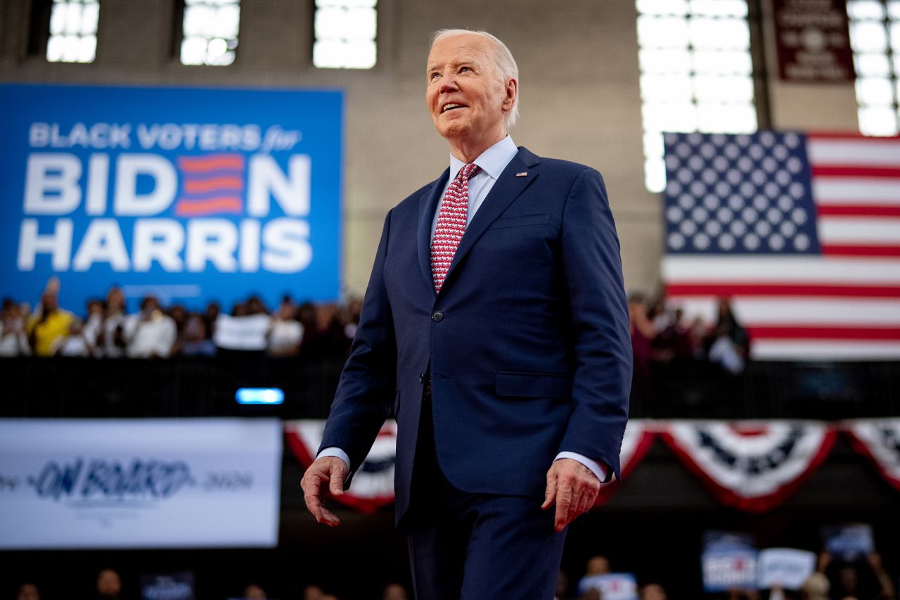 President Joe Biden takes the stage at a campaign rally on May 29, in Philadelphia, Pennsylvania. 