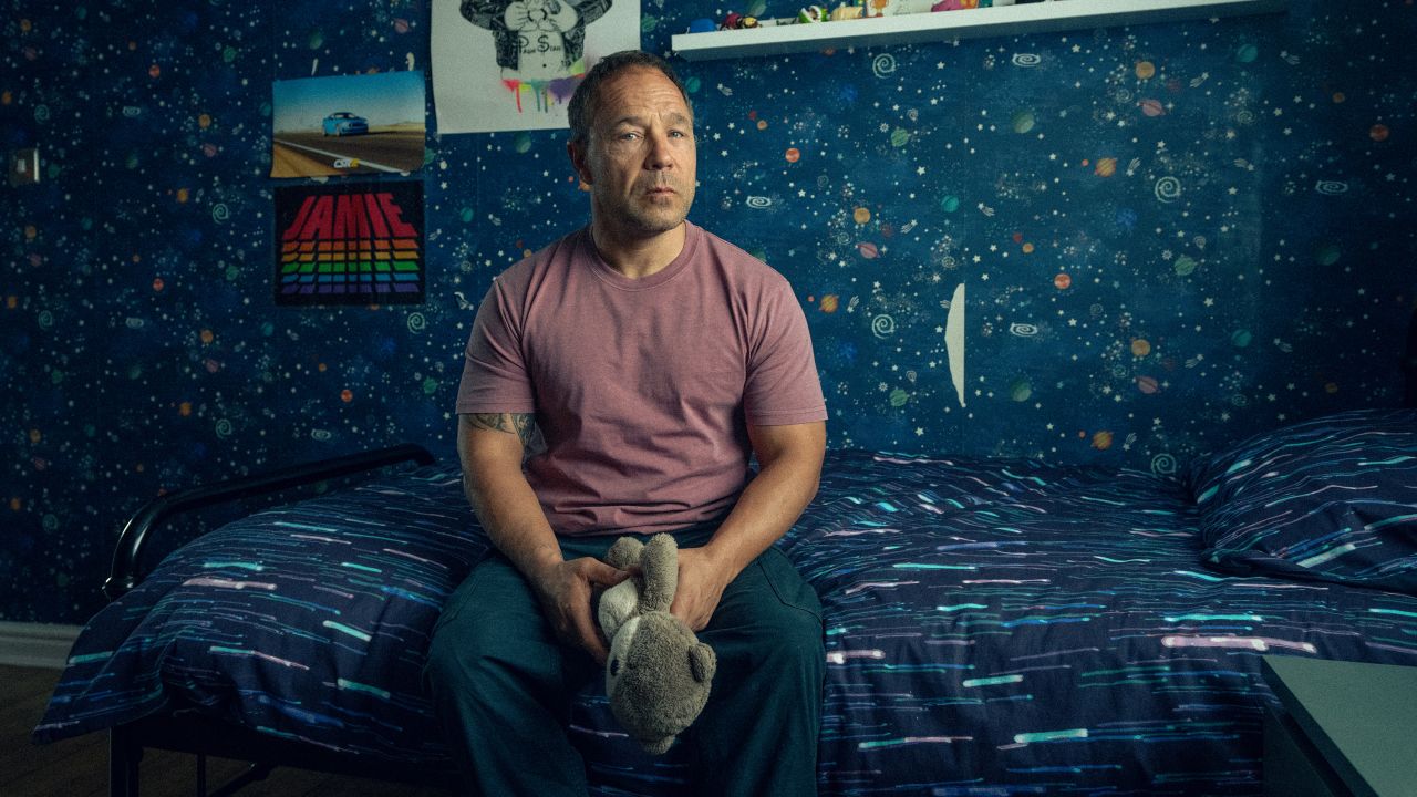 Stephen Graham as Eddie Miller in Adolescence.