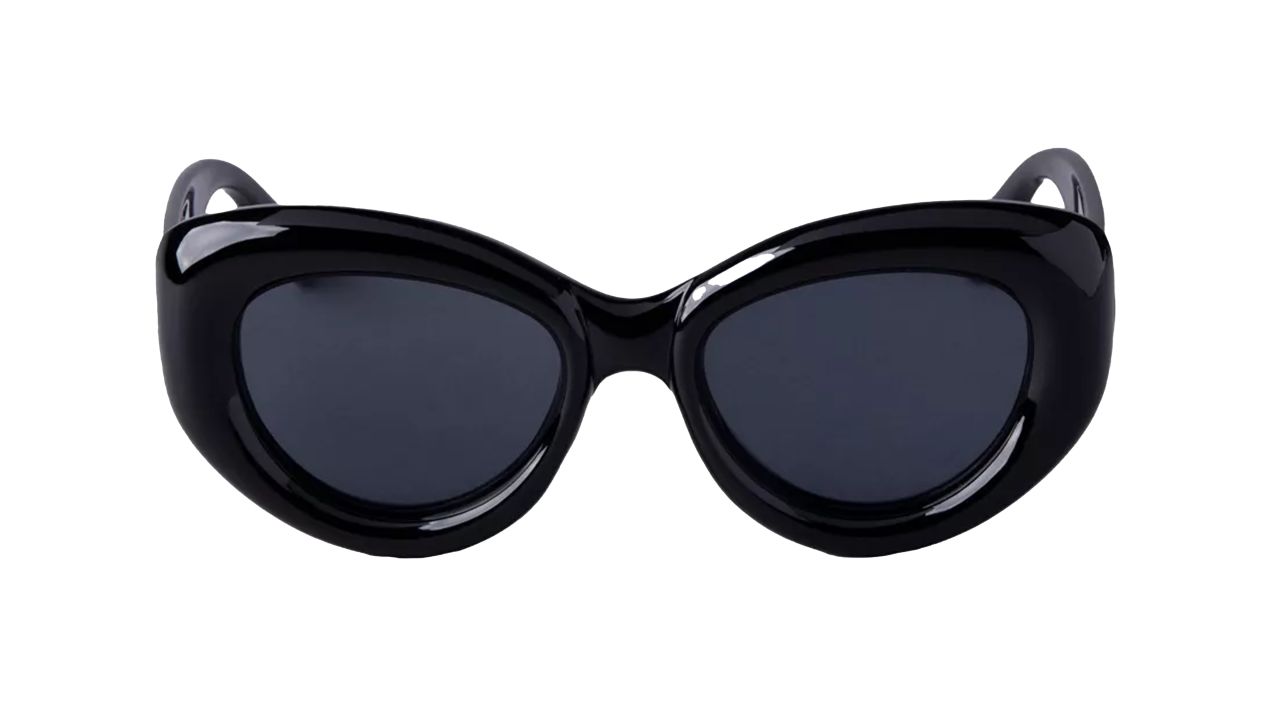 A New Day Women's Bubble Round Cateye Sunglasses  in black 