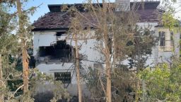 A United Nations building in Gaza on Wednesday, March 19,  after being struck by what one official called and "explosive ordnance."