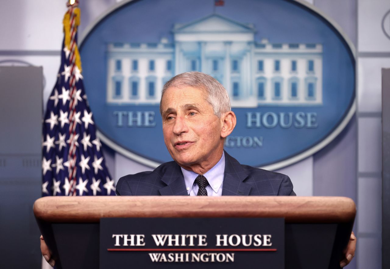 Dr. Anthony Fauci speaks during a White House Coronavirus Task Force press briefing in the James Brady Press Briefing Room at the White House on November 19 in Washington, DC. 