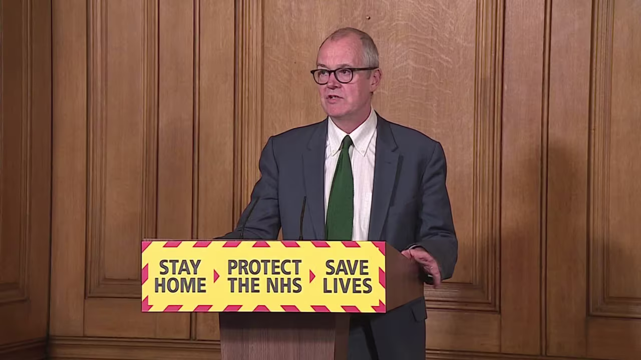 UK Chief Scientific Adviser Patrick Vallance during a press conference on October 22.