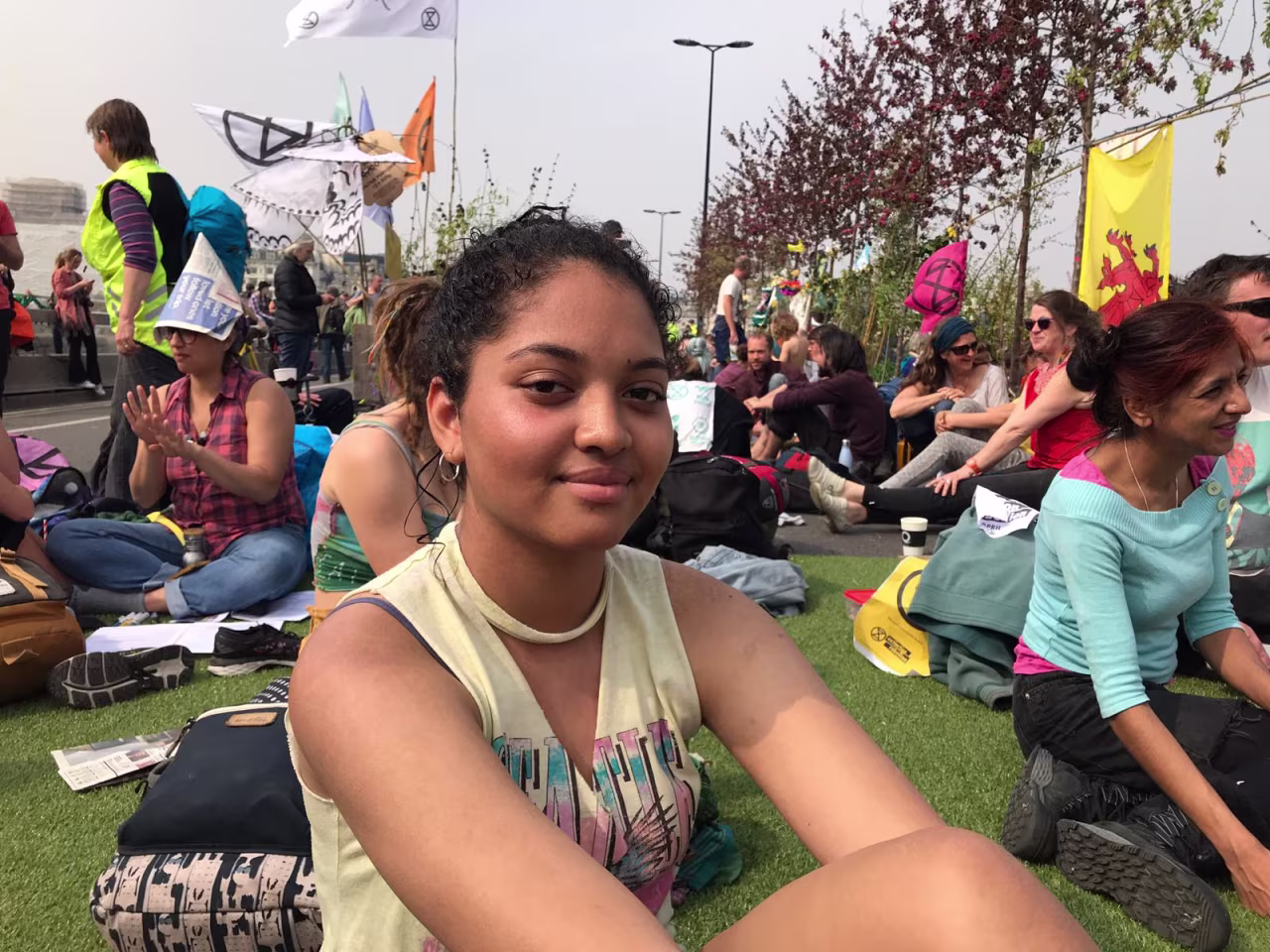 Shakana was another protester who attended the sit-in at Waterloo Bridge on Wednesday. 