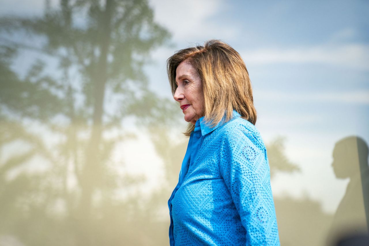 Nancy Pelosi is seen at a DNC meeting in Washington on July 9.