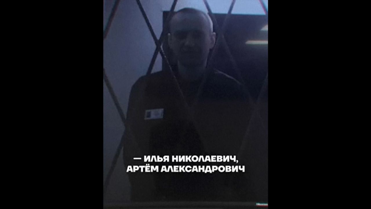 In a video showing one of Russian opposition figure Alexey Navalny's final public appearances before his death, posted on February 8, he instructs penitentiary workers to vote ''for any candidate against Putin'' during a hearing via video link.