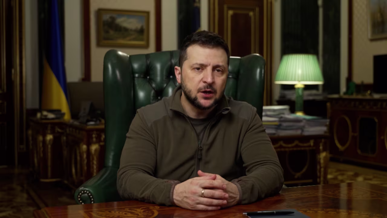 Ukrainian President Volodymyr Zelensky.