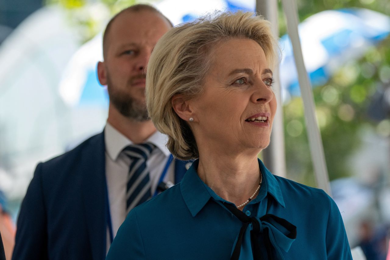 European Commission President?Ursula?von der Leyen attends the 77th?United?Nations?General Assembly at the?United?Nations?headquarters.