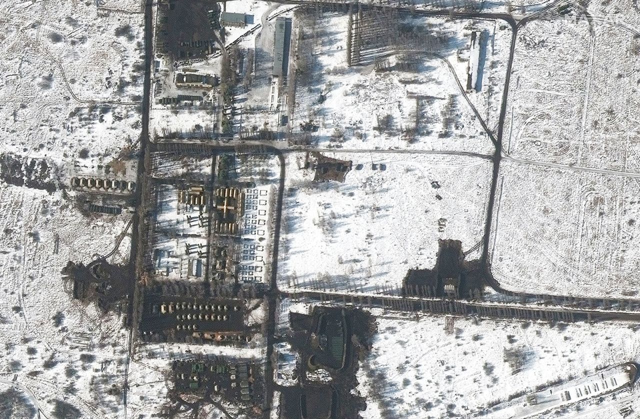 Satellite images show a new field hospital that has been constructed at a military site near Belgorod, Russia. 