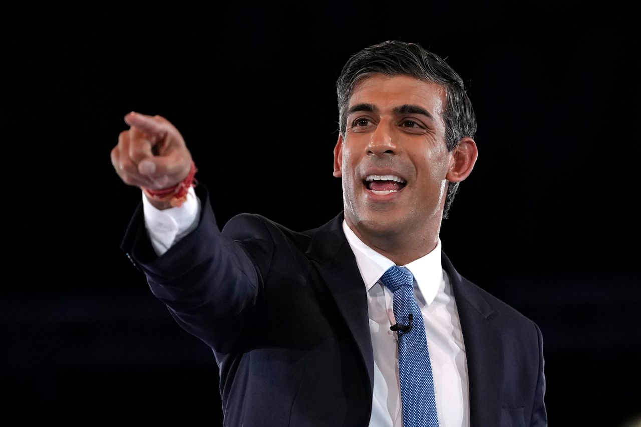 Rishi Sunak seen in this August 2022 file photo.