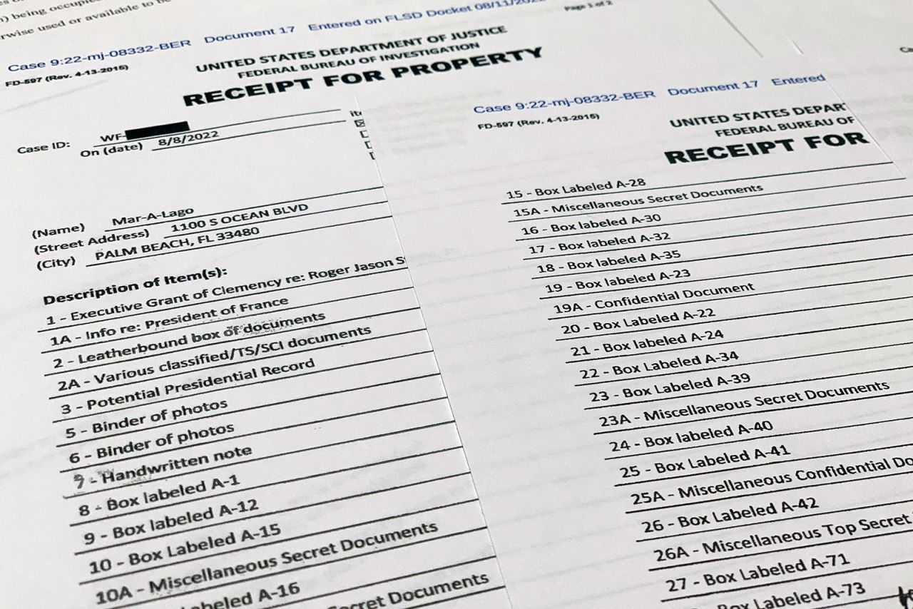 Live updates Trump and the FBI search warrant documents CNN