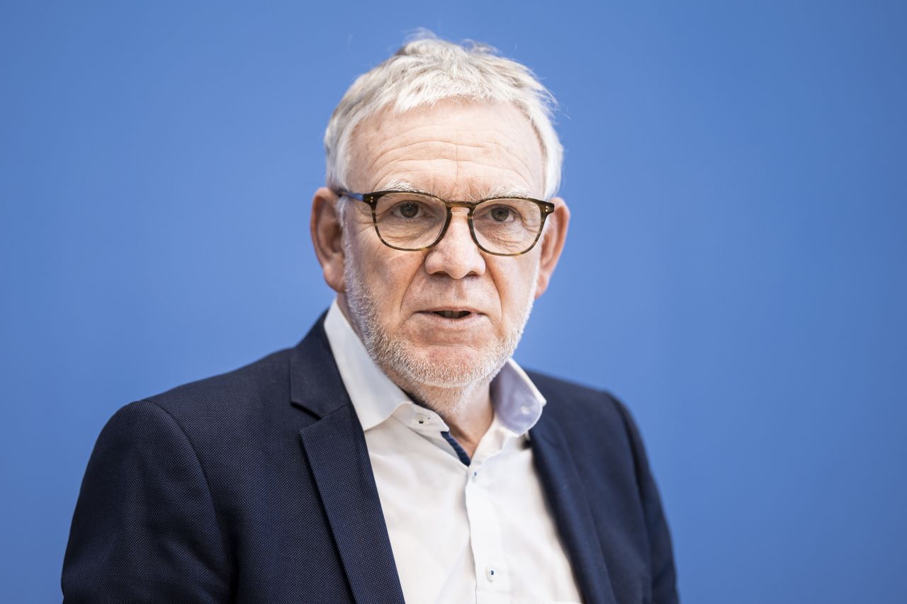 Jochen Flasbarth, state secretary at the Federal Ministry of the Environment, Nature Conservation and Nuclear Safety, speaks at a press conference on March 2, in Berlin.